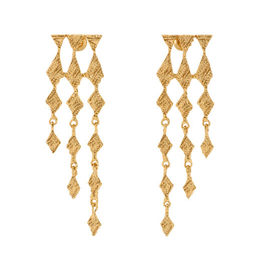Harlequin stud drop earrings by Ruby Jack